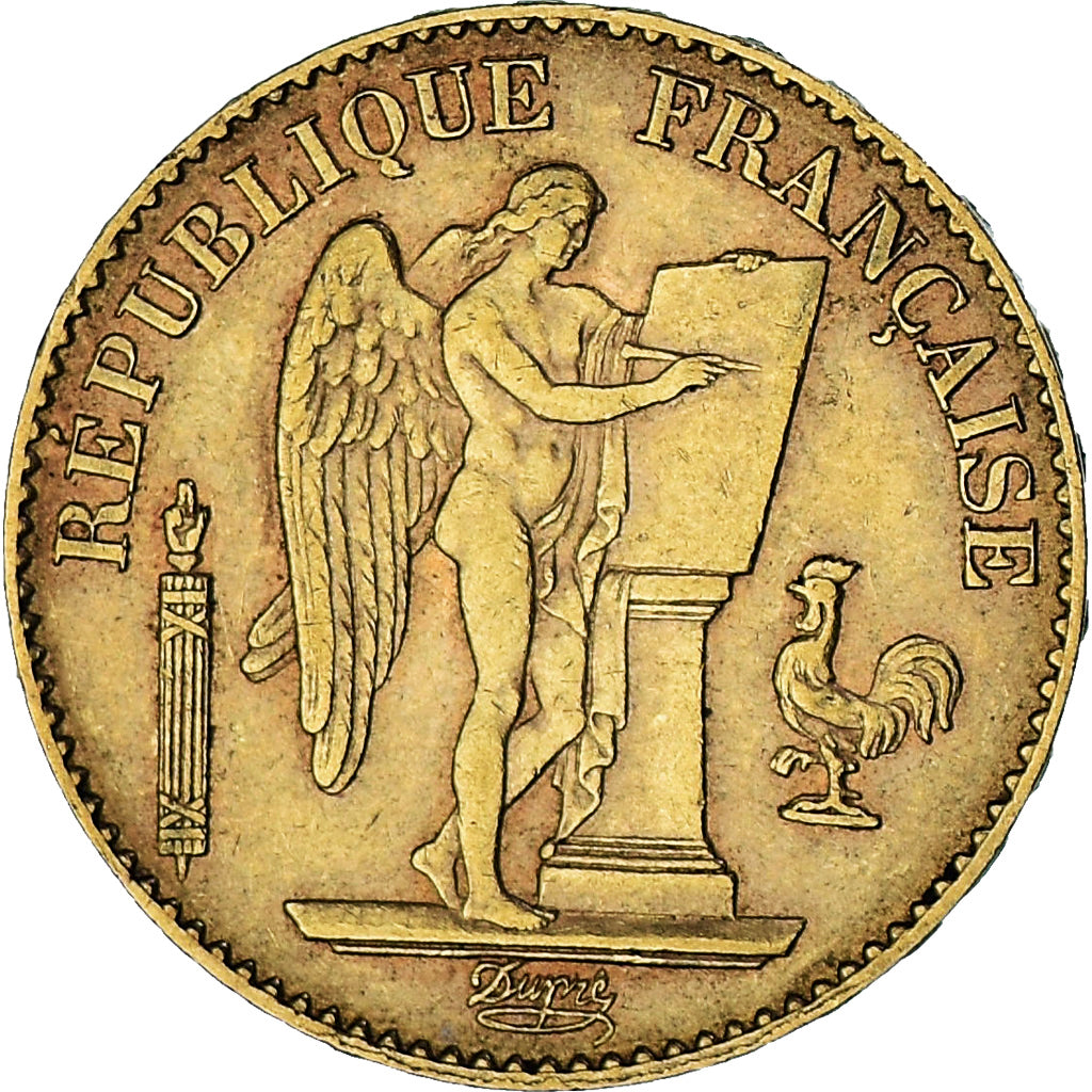 Coin, France, Génie, 20 Francs, 1896, Paris, AU(55-58), Gold, KM:825