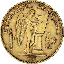 Coin, France, Génie, 20 Francs, 1896, Paris, AU(55-58), Gold, KM:825