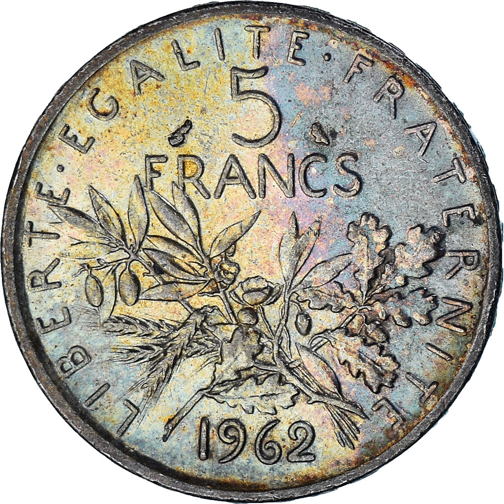 Coin, France, Semeuse, 5 Francs, 1962, Paris, MS(60-62), Silver, KM:926
