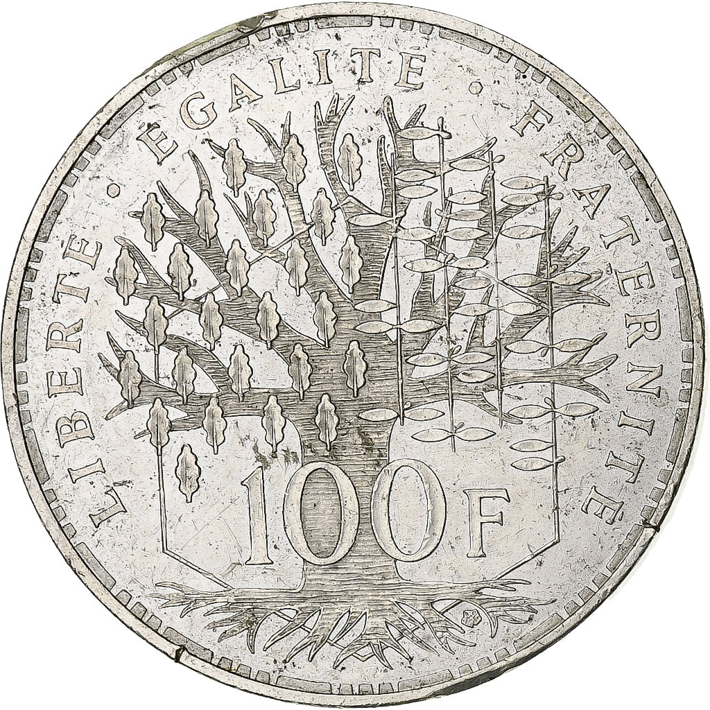 Francia, 100 Francs, 1983, Paris, BC+, Plata, KM:P794