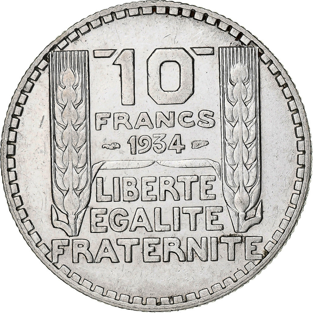 Monnaie, France, Turin, 10 Francs, 1934, Paris, SUP+, Argent, Gadoury:801