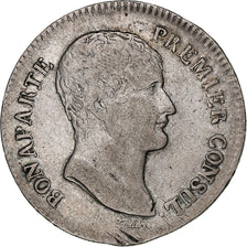 Moeda, França, Napoléon I, 5 Francs, An 12, Toulouse, VF(20-25), Prata
