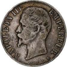 Coin, France, Napoleon III, Napoléon III, 5 Francs, 1855, Strasbourg
