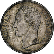 Venezuela, Gram 25, 5 Bolivares, 1936, EF(40-45), Silver, KM:24.2