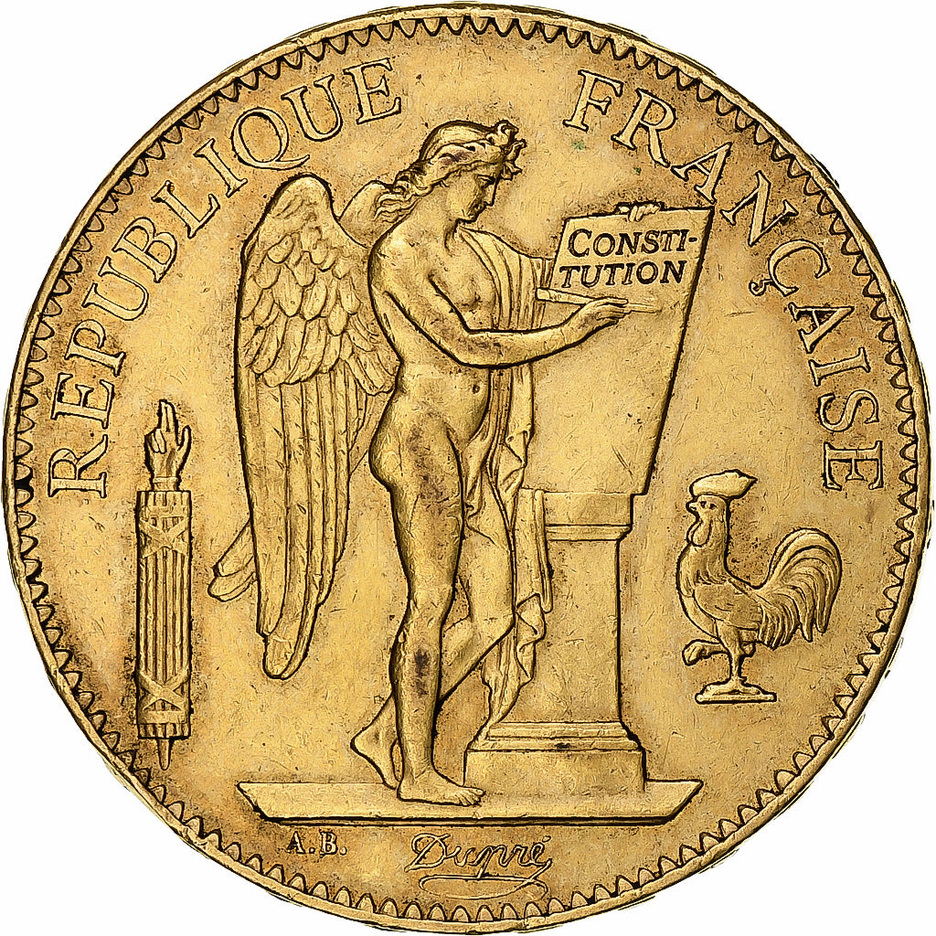 Münze, Frankreich, Génie, 100 Francs, 1882, Paris, SS+, Gold, KM:832
