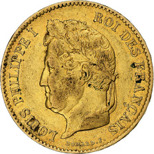 Moneda, Francia, Louis-Philippe, 40 Francs, 1832, Paris, MBC, Oro, KM:747.1