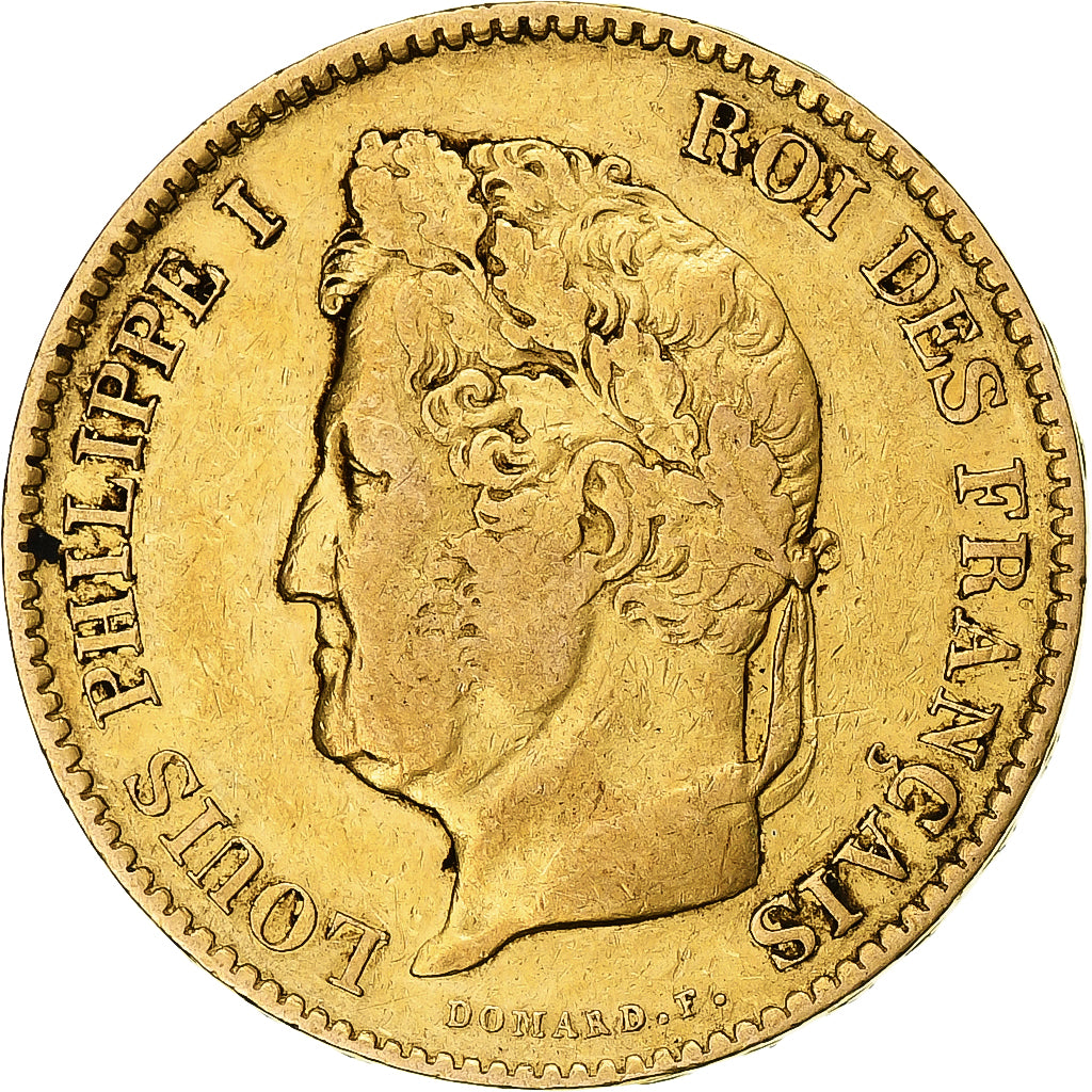 Monnaie, France, Louis-Philippe, 40 Francs, 1833, Paris, TTB, Or, Gadoury:1106