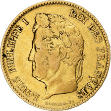 Monnaie, France, Louis-Philippe, 40 Francs, 1833, Paris, TTB, Or, Gadoury:1106
