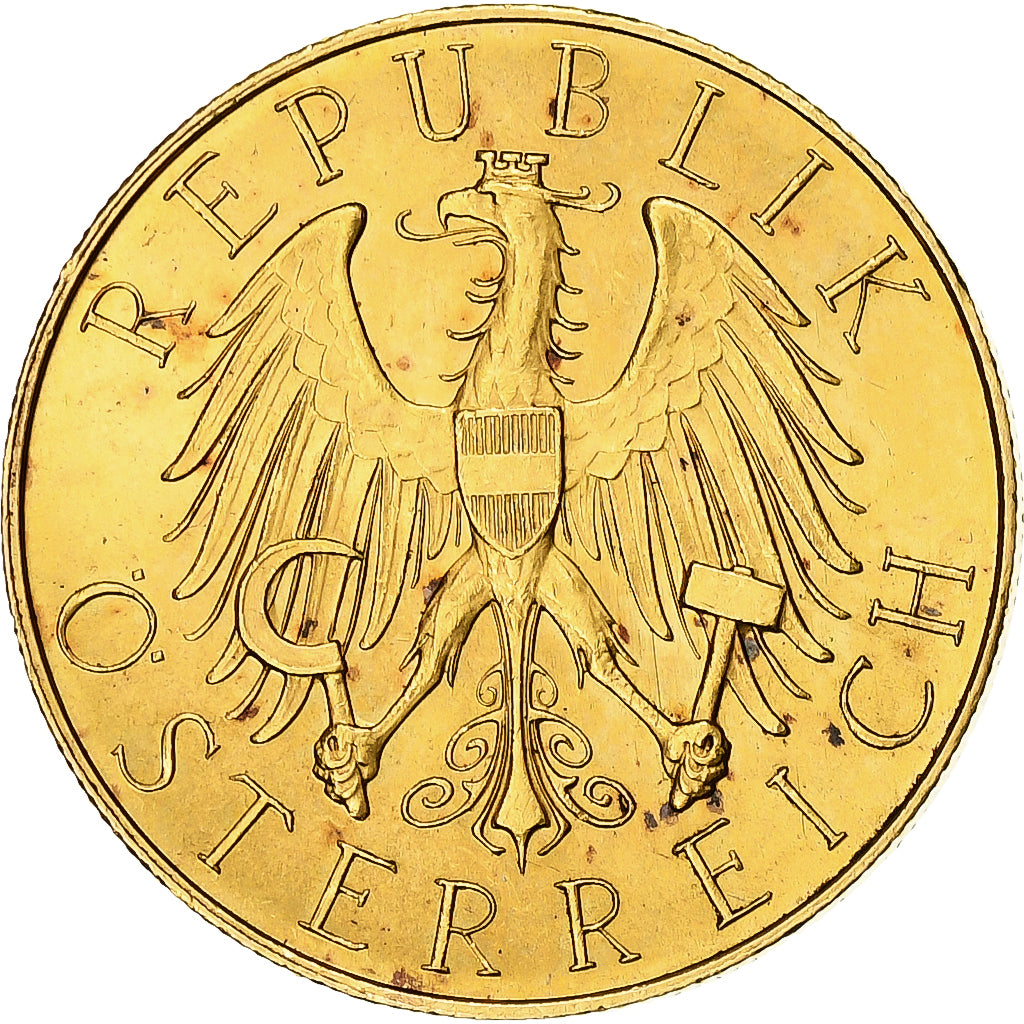 Coin, Austria, 25 Schilling, 1927, MS(60-62), Gold, KM:2841