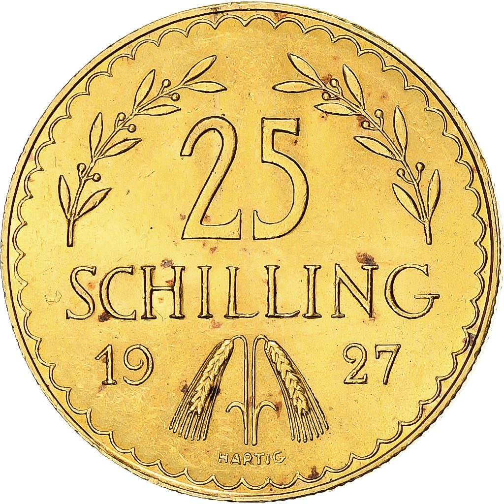 Coin, Austria, 25 Schilling, 1927, MS(60-62), Gold, KM:2841