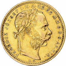 Coin, Hungary, Franz Joseph I, 8 Forint 20 Francs, 1891, AU(50-53), Gold, KM:477