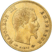 Moeda, França, Napoleon III, 5 Francs, 1858, Paris, AU(50-53), Dourado