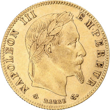 Moneta, Francia, Napoleon III, 5 Francs, 1864, Paris, BB+, Oro, KM:803.1