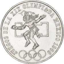 Mexico, 25 Pesos, 1968, Mexico City, AU(50-53), Silver, KM:479.1