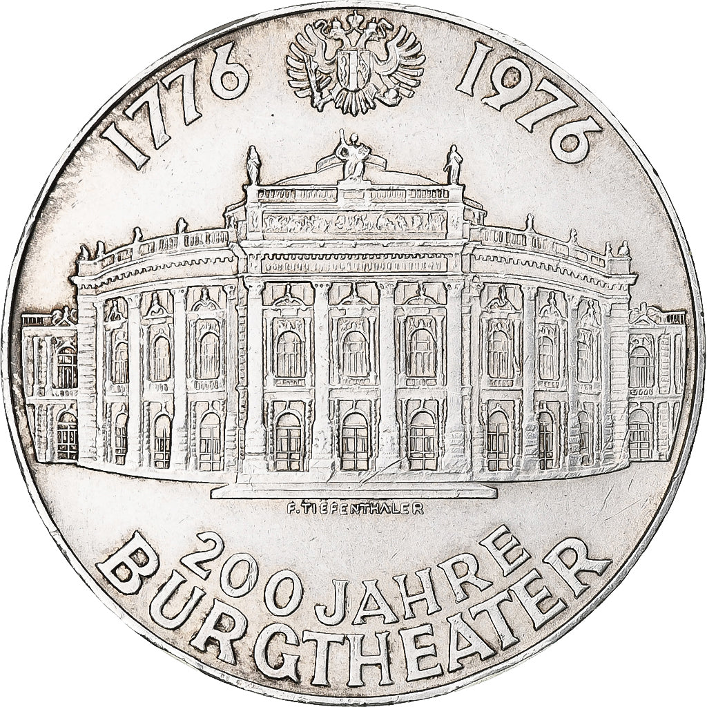 Monnaie, Autriche, Burgtheater, 100 Schilling, 1976, SUP, Argent, KM:2930