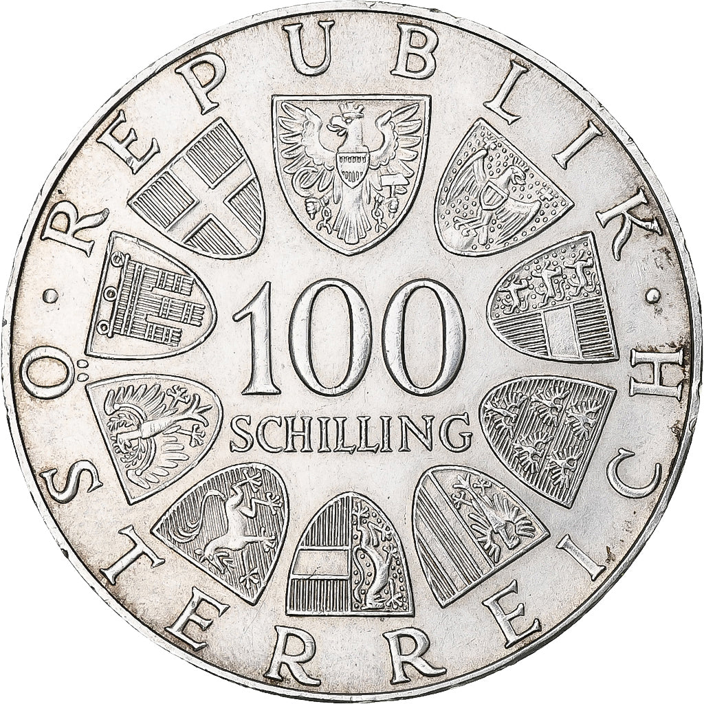 Monnaie, Autriche, Burgtheater, 100 Schilling, 1976, SUP, Argent, KM:2930