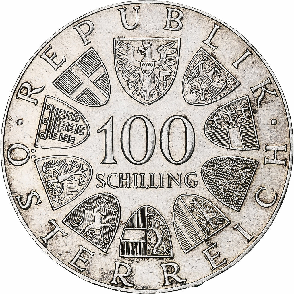 Austria, 100 Schilling, 1977, Silver, AU(55-58), KM:2934