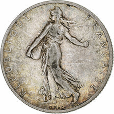 Munten, Frankrijk, Semeuse, 2 Francs, 1908, Paris, FR+, Zilver, KM:845.1