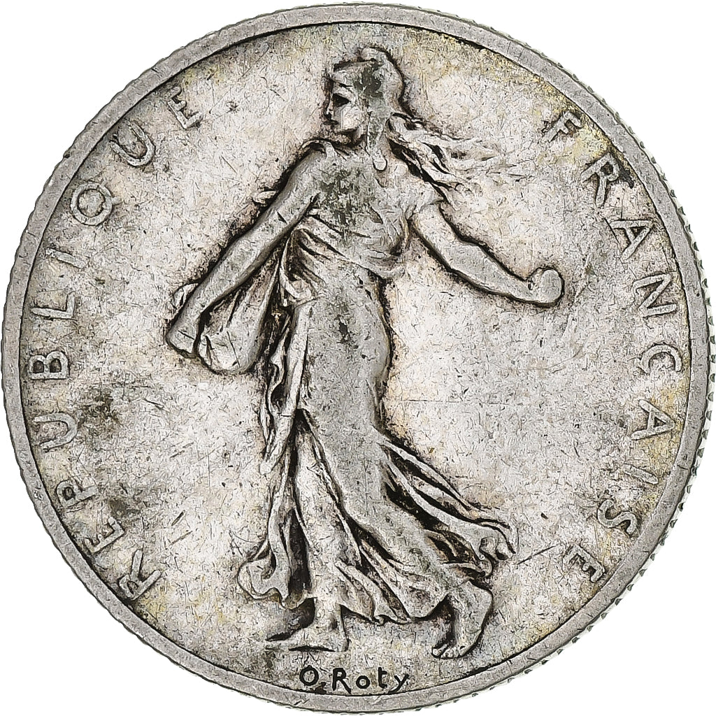 Munten, Frankrijk, Semeuse, 2 Francs, 1902, FR+, Zilver, Gadoury:532
