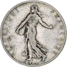 Munten, Frankrijk, Semeuse, 2 Francs, 1902, FR+, Zilver, Gadoury:532