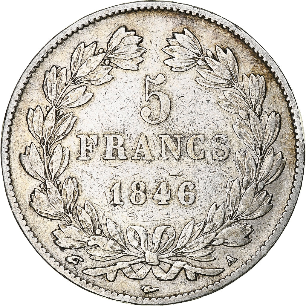Monnaie, France, Louis-Philippe, 5 Francs, 1846, Paris, TB+, Argent