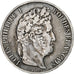 Moeda, França, Louis-Philippe, 5 Francs, 1847, Paris, VF(30-35), Prata