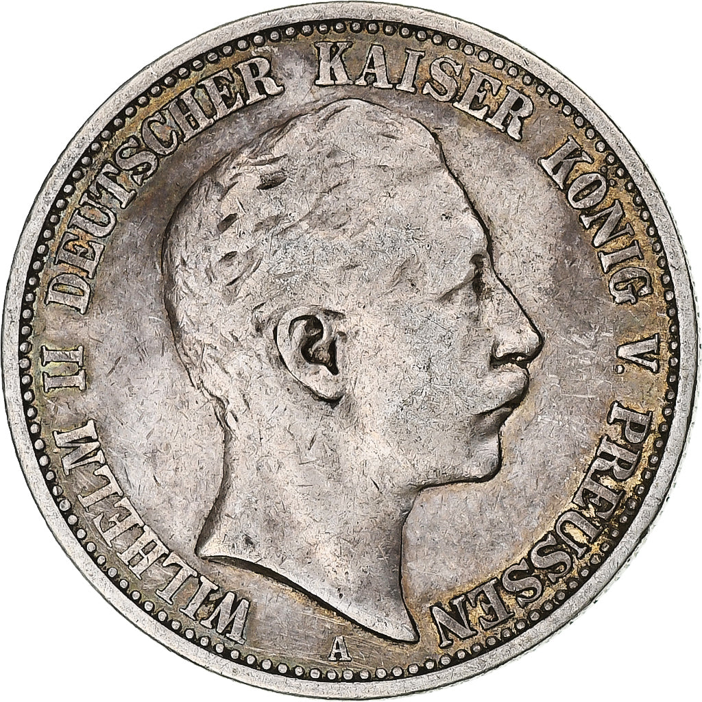 Moneta, Landy niemieckie, PRUSSIA, Wilhelm II, 2 Mark, 1903, Berlin, AU(50-53)