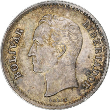Coin, Venezuela, 25 Centimos, 1948, VF(30-35), Silver, KM:20