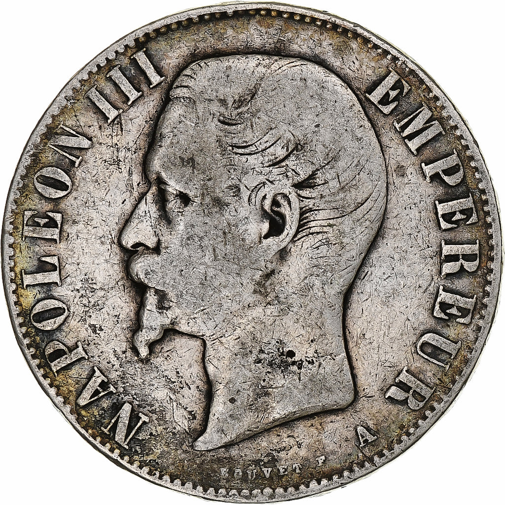 Moneta, Francia, Napoleon III, Napoléon III, 5 Francs, 1856, Paris, MB