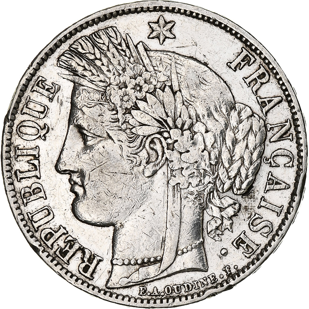 Monnaie, France, Cérès, 5 Francs, 1851, Paris, TTB, Argent, Gadoury:719