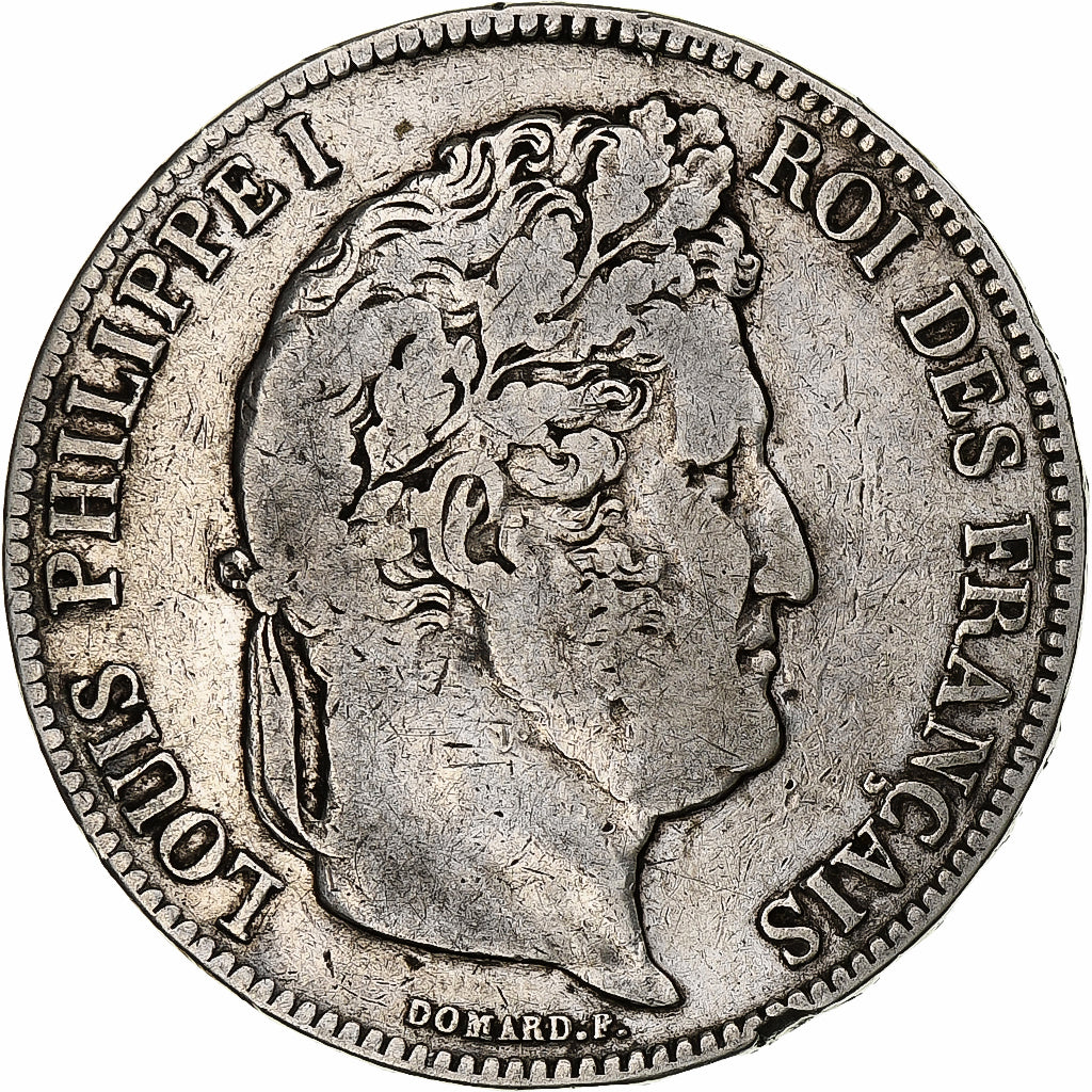 Münze, Frankreich, Louis-Philippe, 5 Francs, 1837, Lille, S, Silber, KM:749.13