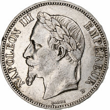 Coin, France, Napoléon III, 5 Francs, 1869, Strasbourg, EF(40-45), Silver