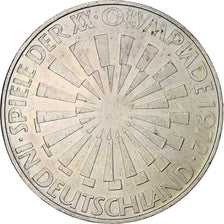 Monnaie, République fédérale allemande, 10 Mark, 1972, Munich, SUP, Argent