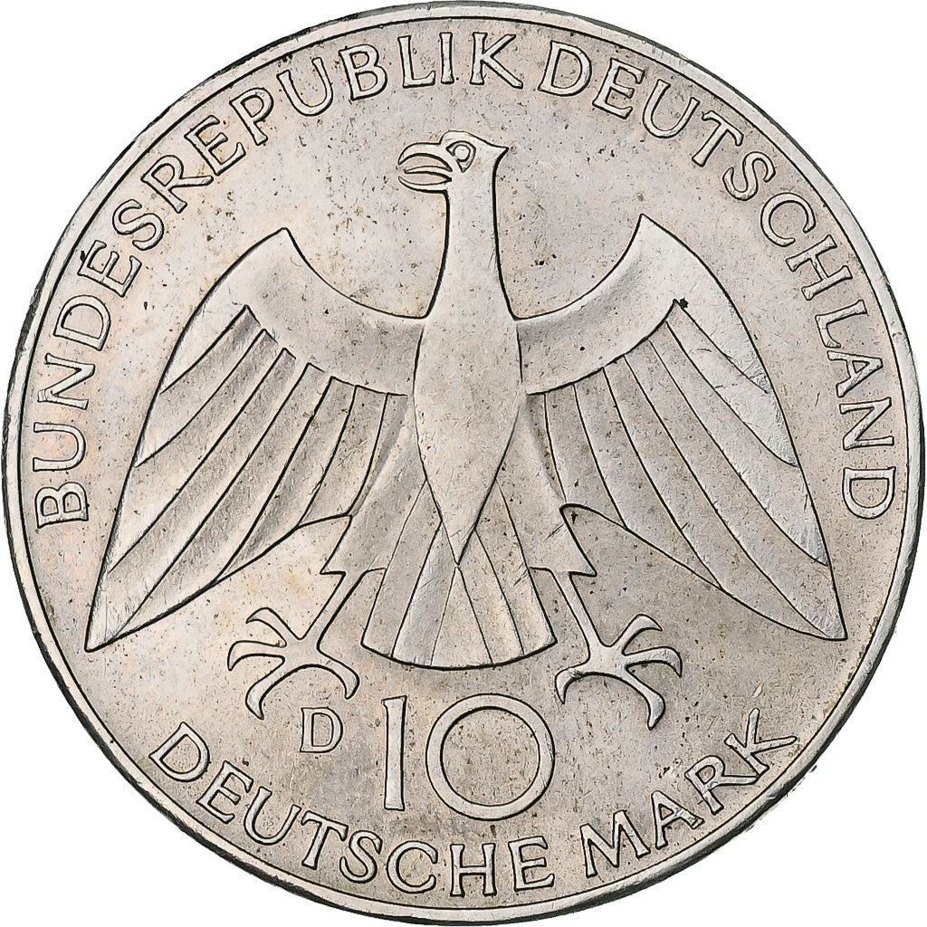 Coin, GERMANY - FEDERAL REPUBLIC, 10 Mark, 1972, Munich, EF(40-45), Silver