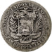 Venezuela, Gram 10, 2 Bolivares, 1929, Silver, VF(30-35), KM:23