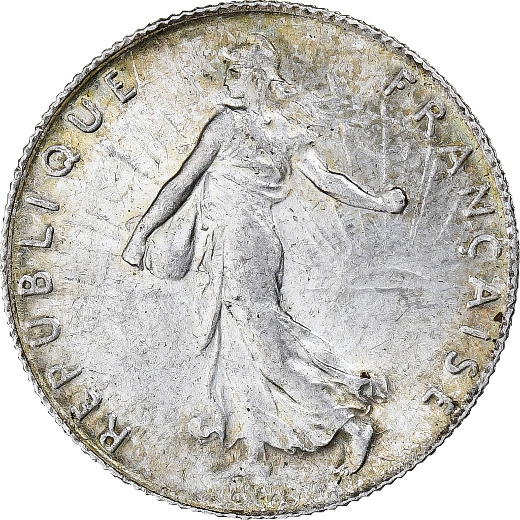Coin, France, Semeuse, 50 Centimes, 1916, Paris, MS(60-62), Silver, KM:854