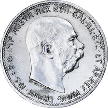 Moeda, Áustria, Franz Joseph I, Corona, 1914, Vienna, AU(55-58), Prata, KM:2820