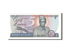 Zaïre, 5 Zaïres, 1985, KM #26A, UNC(63), A3881454C