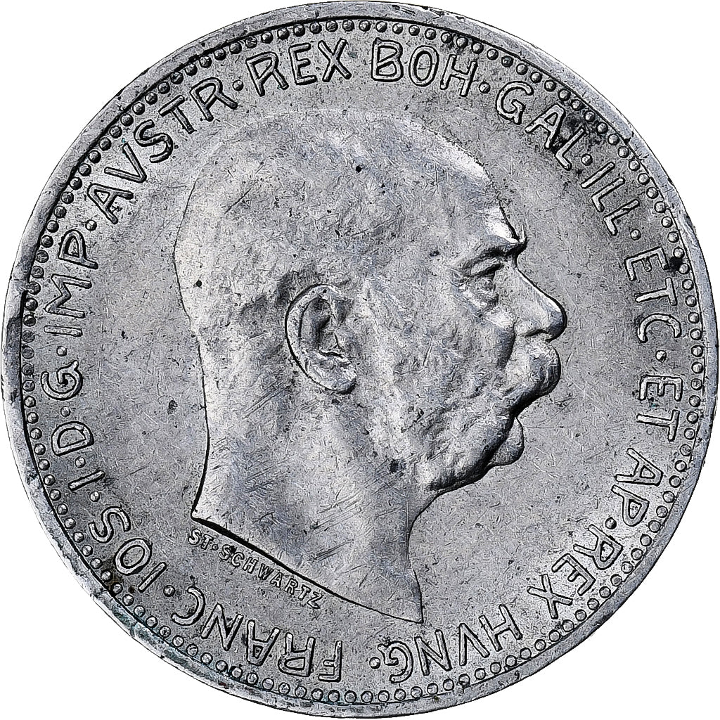 Österreich, Franz Joseph I, Corona, 1915, SS+, Silber, KM:2820