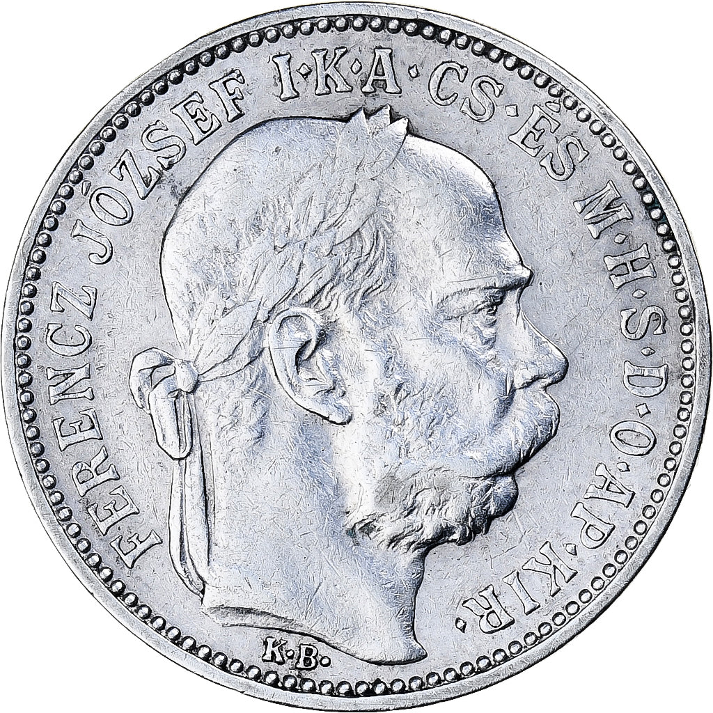 Coin, Austria, Franz Joseph I, Corona, 1893, EF(40-45), Silver, KM:2804