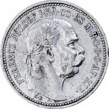 Węgry, Franz Joseph I, Korona, 1912, Srebro, AU(55-58), KM:492