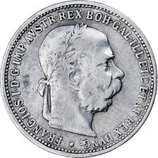 HUNGARY, Korona, 1893, Kormoczbanya, KM #484, VF(30-35), Silver, 4.91
