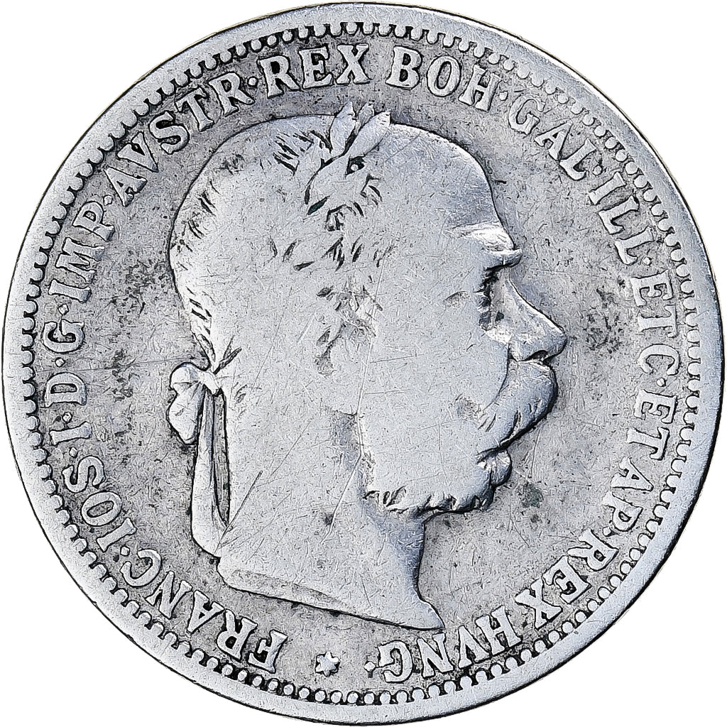 Hungary, Franz Joseph I, Korona, 1893, Kormoczbanya, Silver, VF(20-25), KM:484