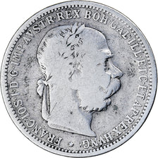 Hungary, Franz Joseph I, Korona, 1893, Kormoczbanya, Silver, VF(20-25), KM:484