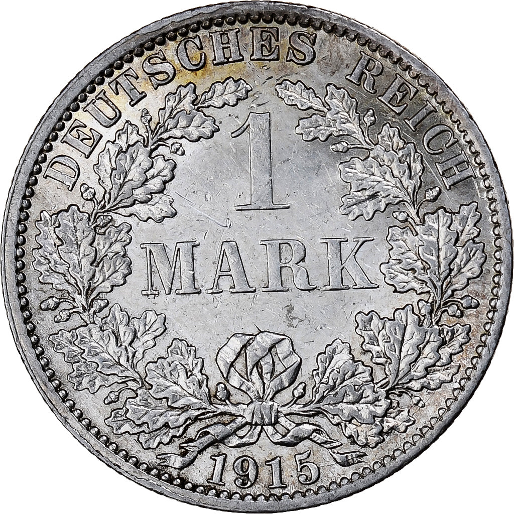 NIEMCY - IMPERIUM, Wilhelm II, Mark, 1915, Berlin, Srebro, MS(60-62), KM:14