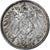 NIEMCY - IMPERIUM, Wilhelm II, Mark, 1915, Stuttgart, Srebro, MS(60-62), KM:14