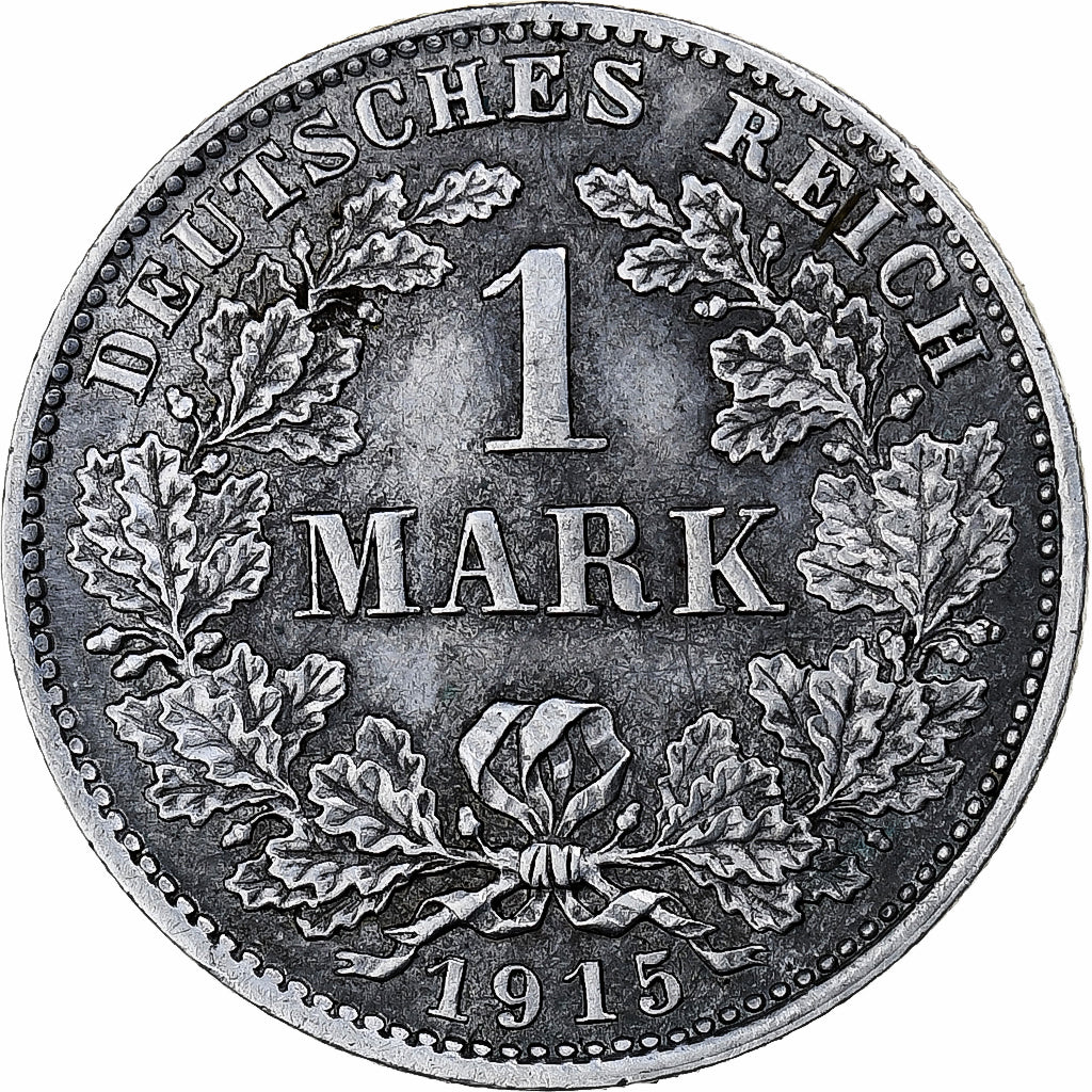 Moneda, ALEMANIA - IMPERIO, Wilhelm II, Mark, 1915, Munich, EBC, Plata, KM:14