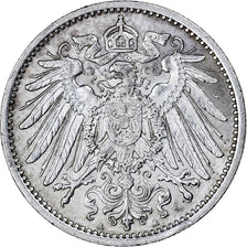 GERMANY - EMPIRE, Wilhelm II, Mark, 1914, Berlin, Silver, AU(50-53), KM:14