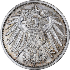 GERMANY - EMPIRE, Wilhelm II, Mark, 1911, Karlsruhe, Silver, MS(60-62), KM:14