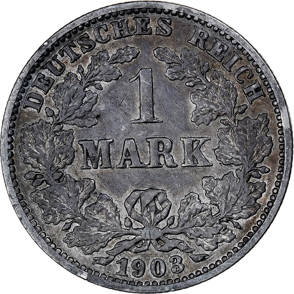 NIEMCY - IMPERIUM, Wilhelm II, Mark, 1903, Hambourg, Srebro, EF(40-45), KM:14